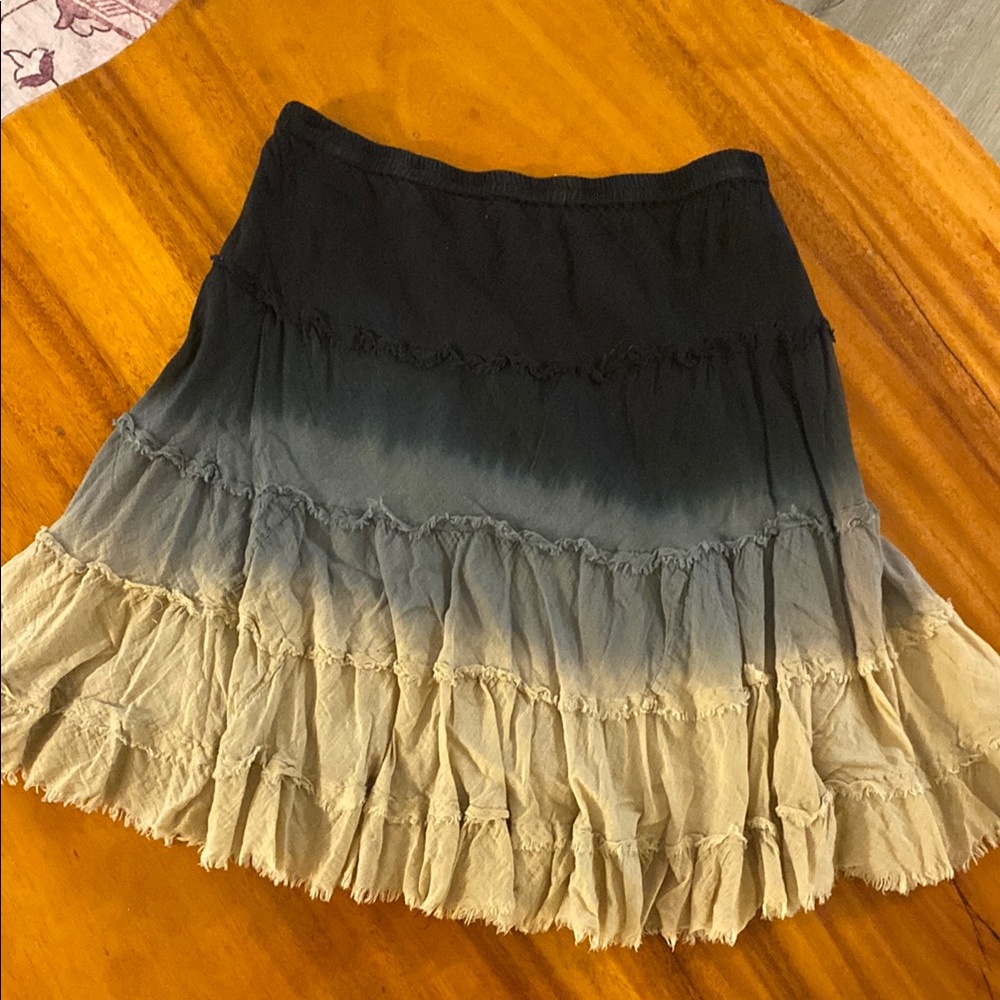 Vintage Solitaire Midi Skirt Made in India 🇮🇳 New Condition Size Sm Ombré Colors